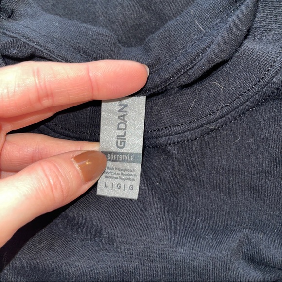 Gildan Skull Graphic Black Short Sleeve Crew Neck T Shirts - Picture 5 of 8